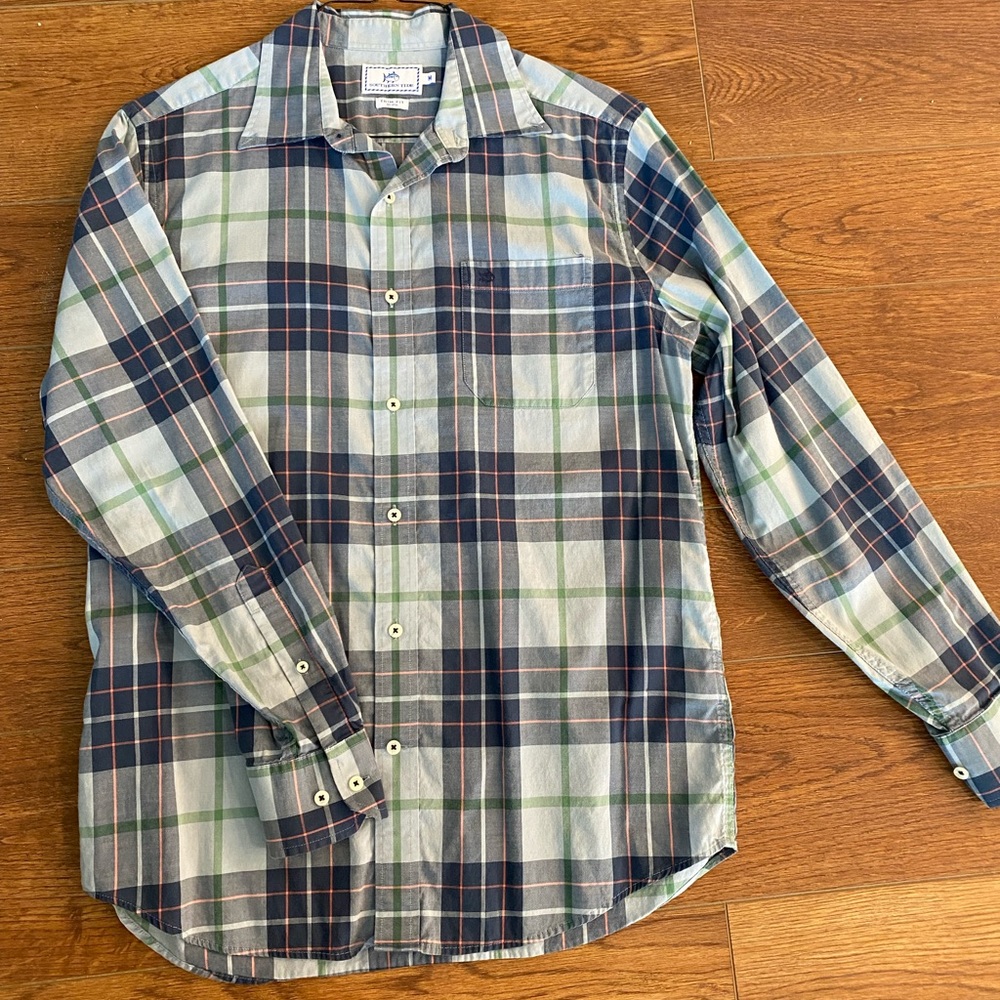 Southern Tide Trim Fit Button Down Medium